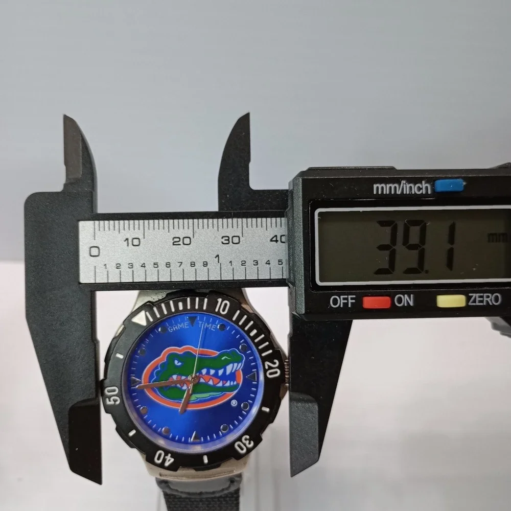 Lot of 2 Florida Gators Watches Quartz‎ Men's 39mm Blue & Black New Battery